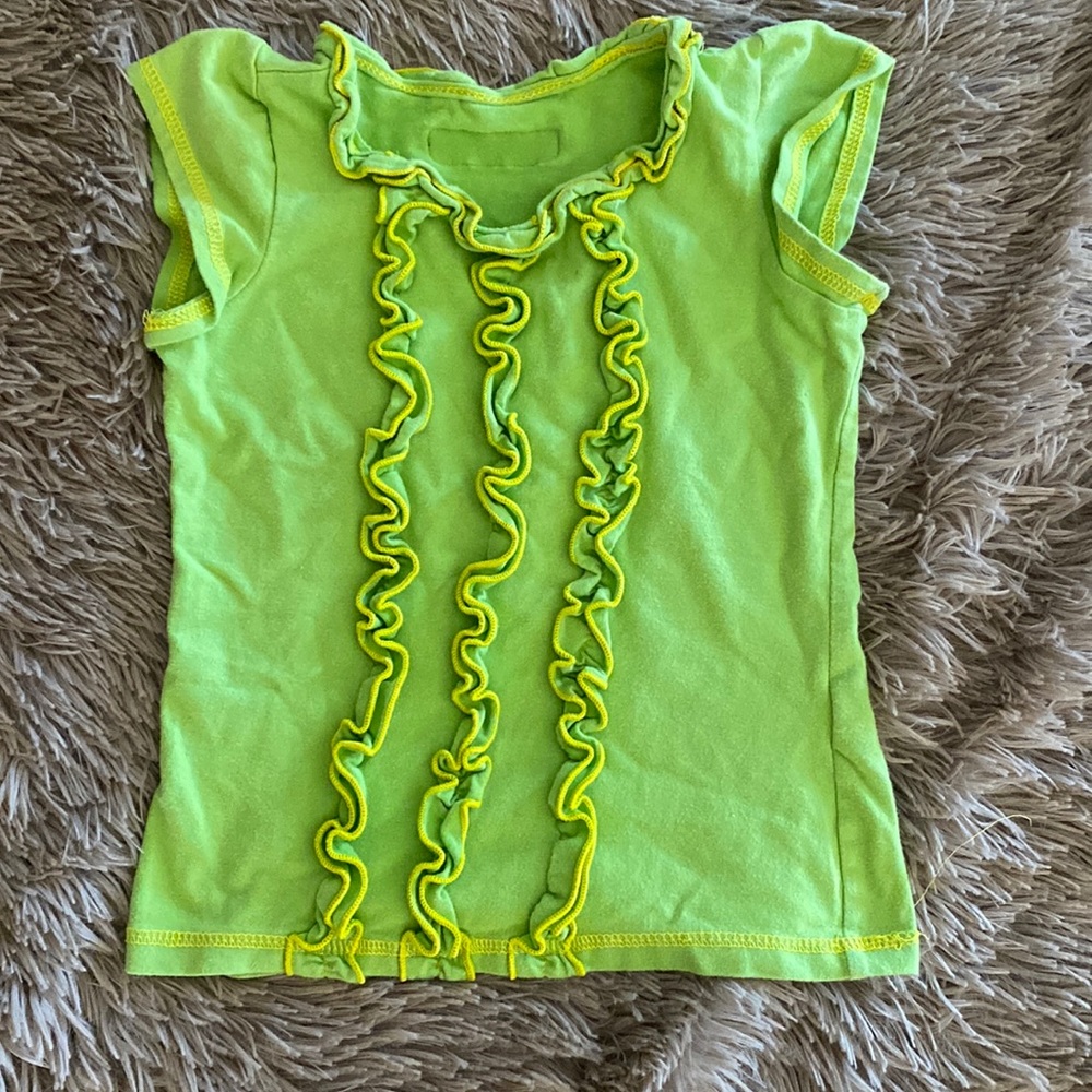 Mustard Pie green top girls size 5